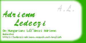 adrienn ledeczi business card